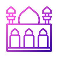 mosquée icône violet rose style Ramadan illustration vecteur élément et symbole parfait.