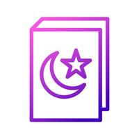 coran icône violet rose style Ramadan illustration vecteur élément et symbole parfait.