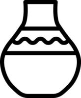 illustration vectorielle de vase sur fond.symboles de qualité premium.icônes vectorielles pour le concept et la conception graphique. vecteur