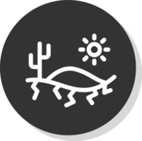 conception d'icône de vecteur de chaleur du désert