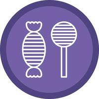 conception d'icônes vectorielles de bonbons vecteur