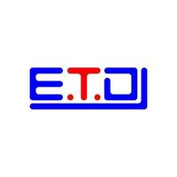 etd lettre logo Créatif conception avec vecteur graphique, etd Facile et moderne logo.