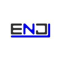 enj lettre logo Créatif conception avec vecteur graphique, enj Facile et moderne logo.