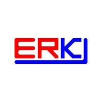 erk lettre logo Créatif conception avec vecteur graphique, erk Facile et moderne logo.