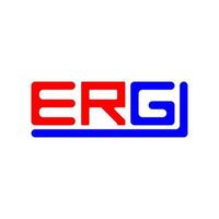 erg lettre logo Créatif conception avec vecteur graphique, erg Facile et moderne logo.