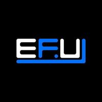 efu lettre logo Créatif conception avec vecteur graphique, efu Facile et moderne logo.