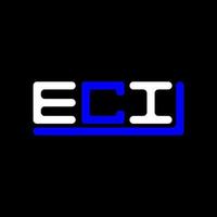 eci lettre logo Créatif conception avec vecteur graphique, eci Facile et moderne logo.