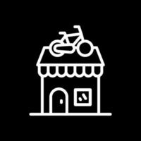conception d'icône vectorielle de magasin de vélo vecteur
