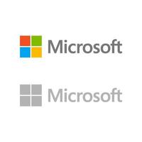 Microsoft logo vecteur, Microsoft icône gratuit vecteur