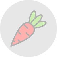 conception d'icône de vecteur de carottes