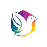 création de logo vectoriel oiseau. modèle de conception de logo vectoriel oiseau créatif.