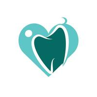 famille l'amour dentaire médical clinique logo conception. abstrait humain, dent et cœur vecteur logo conception.