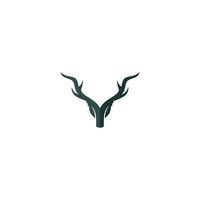 création de logo vectoriel tête de cerf