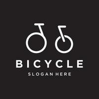 bicyclette géométrique modèle logo Créatif conception isolé background.racing vélo, concours, sport. vecteur