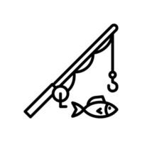 pêche icône pour votre site Internet conception, logo, application, ui. vecteur