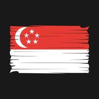 vecteur de drapeau de singapour