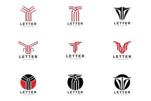 logo de lettre t, vecteur de style lettre moderne, conception adaptée aux marques de produits avec lettre t