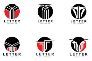 logo de lettre t, vecteur de style lettre moderne, conception adaptée aux marques de produits avec lettre t