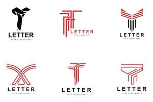 logo de lettre t, vecteur de style lettre moderne, conception adaptée aux marques de produits avec lettre t