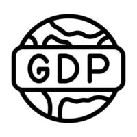 gdp icône conception vecteur