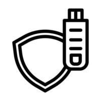 conception d'icône de sécurité des données vecteur