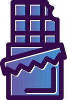 conception d'icône de vecteur de barre de chocolat