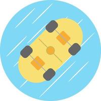 conception d'icône de vecteur de planche à roulettes