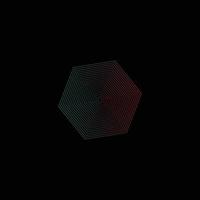 hexagone abstrait vecteur