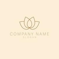 main tiré lotus logo conception. luxe bougie logo modèle. plat logotype. vecteur