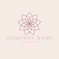 main tiré lotus logo conception. luxe bougie logo modèle. plat logotype. vecteur