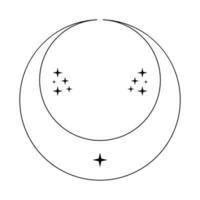 croissant icône conception. bohémien icône conception vecteur