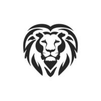 un élégant Facile noir Lion logo. isolé sur une blanc Contexte. vecteur