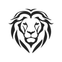 un exquis Facile noir Lion logo. isolé. vecteur