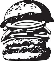 vite nourriture Hamburger illustration pour vinyle Coupe vecteur