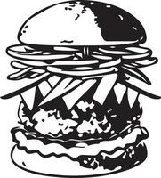vite nourriture Hamburger illustration pour vinyle Coupe vecteur