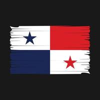 vecteur de brosse drapeau panama