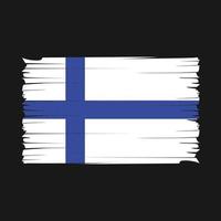 vecteur de brosse drapeau finlande