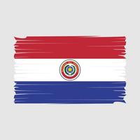 vecteur de brosse drapeau paraguay