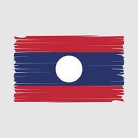 vecteur de brosse drapeau laos