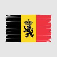 vecteur de brosse drapeau belgique