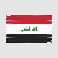 vecteur de brosse drapeau irak