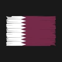 vecteur de brosse drapeau qatar