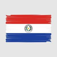 vecteur de brosse drapeau paraguay