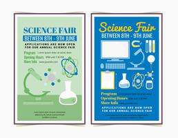 Affiches de Vector Science Fair