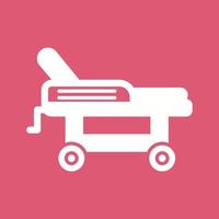 icône de vecteur de lit d'hôpital