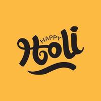 content Holi vecteur illustration pour Indien festival. coloré caractères et calligraphie salutation carte Contexte conception.