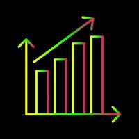 icône de vecteur de statistiques en hausse