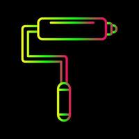 icône de vecteur de rouleau de peinture