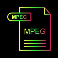 icône de vecteur mpeg