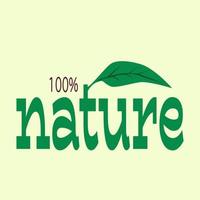 logo feuille la nature vecteur